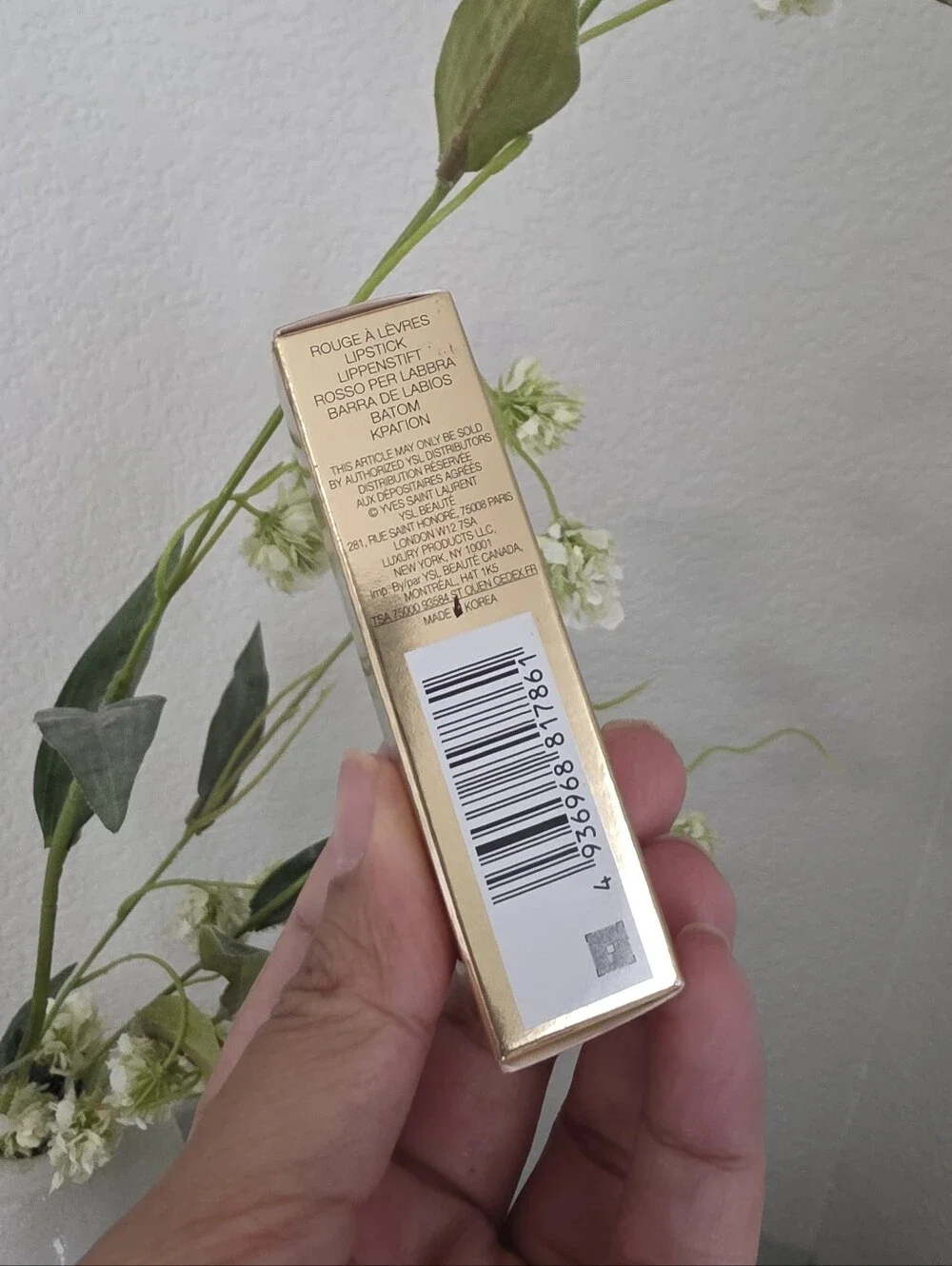 YSL Loveshine Candy Glaze Lip Gloss Stick #15 Showcasing Nude